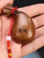 장쩌 구리 영혼 순수 구리 손잡이 조각 솔리드 포춘 백 포춘 백 돈 가방 수집 부 놀이 조각 펜던트 허리 장식품 - 이미지 2