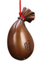 장쩌 구리 영혼 순수 구리 손잡이 조각 솔리드 포춘 백 포춘 백 돈 가방 수집 부 놀이 조각 펜던트 허리 장식품 - 이미지 5