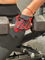 신나는 신나는 피트니스 장갑 여성 및 남성 장비 훈련 두꺼워진 스포츠 반 손가락 사이클링 미끄럼 방지 내마모성 통기성 - 이미지 5