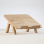 견고한 목재 노트북 스탠드 Apple Macbook 데스크탑 냉각 랙 나무 높이 받침대 브라켓 - 이미지 4