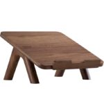 견고한 목재 노트북 스탠드 Apple Macbook 데스크탑 냉각 랙 나무 높이 받침대 브라켓 - 이미지 5