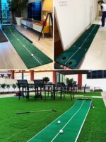 PGM 조절식 슬로프 실내 골프 퍼팅 연습기 사무실 홈 시뮬레이션 훈련 홈 그린 블랭킷 - 이미지 4