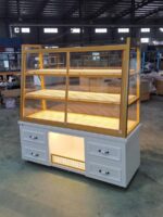 스팟 빵 캐비닛 디스플레이 캐비닛 사이드 캐비닛 케이크 숍 베이킹 로스트 너트 서랍 철제 단단한 나무 섬 캐비닛 모델 캐비닛 - 이미지 2