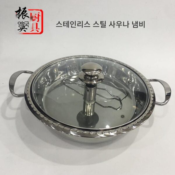 스테인리스 스틸 찜 고추 생선머리 스팀 냄비 사우나 냄비 가스 냄비 생선머리 냄비 상업용 호텔 식기 오리지널 주스 해산물 냄비