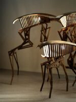 Yemu 1978 Uncle Ma의 오리지널 디자인 외계인 램프 공상과학 플로어 램프 디자이너 거실 아트 장식