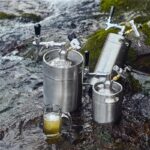 304 스테인리스 스틸 크래프트 맥주 2샷 배럴 홈 양조 맥주 배달 전송 배럴 co2 자동 와인 디스펜서 바 와인 대포 - 이미지 2