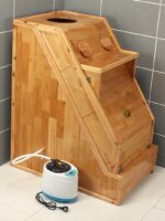 스팀룸 홈 싱글 스웨트 스팀 나무상자 훈증 스웨트 제습 전신 스웨트 뷰티살롱 나무사우나상자 - 이미지 3