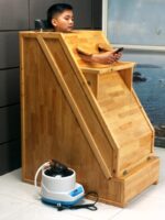 스팀룸 홈 싱글 스웨트 스팀 나무상자 훈증 스웨트 제습 전신 스웨트 뷰티살롱 나무사우나상자 - 이미지 4