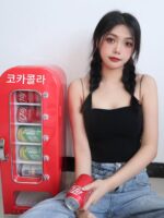 미국 레트로 코카콜라 미니 자판기 10캔 팝업 소형 냉장고 홈카 자판기