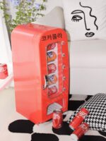 미국 레트로 코카콜라 미니 자판기 10캔 팝업 소형 냉장고 홈카 자판기 - 이미지 4