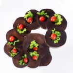 창의적인 농가 특선 요리, 개인 시그니처 요리, 예술적 컨셉 요리, 회전식 단계별 상승 접시, 세련된 식기, 새로운 나무 접시 - 이미지 3