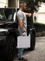 하드쉘 노트북 가방 15.6인치 유니버셜 남성용 가방 컴퓨터 상자 비밀번호 잠금 개인 보관 여성 - 이미지 5