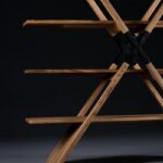 보스니아 헤르체고비나 Artisan X Shelf 거실 서재 견고한 나무 책꽂이 간단한 수납 선반 디스플레이 선반 꽃꽂이 가구 - 이미지 2