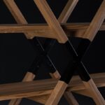 보스니아 헤르체고비나 Artisan X Shelf 거실 서재 견고한 나무 책꽂이 간단한 수납 선반 디스플레이 선반 꽃꽂이 가구 - 이미지 4