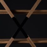 보스니아 헤르체고비나 Artisan X Shelf 거실 서재 견고한 나무 책꽂이 간단한 수납 선반 디스플레이 선반 꽃꽂이 가구 - 이미지 5