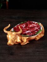 대형 쇠고기와 양고기 접시 식기 핫팟 레스토랑 개성 창의적인 식기 호텔 레스토랑 예술적 컨셉 요리 특별 요리 접시 - 이미지 3