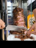 무연 회전 포크 BBQ 오리 오븐 샤와르마 BBQ 풀 메탈 휴대용 상업용 가족 다기능 로스트 치킨 오븐 - 이미지 3