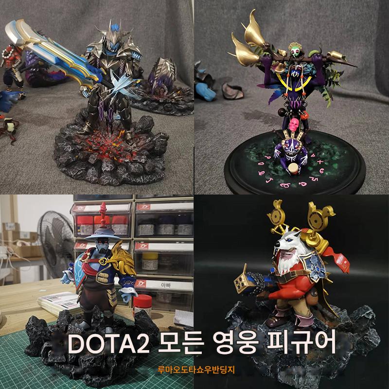 main_573318632735_0-1 DOTA2 액션 피규어, 모든 영웅, 맞춤형 게임 주변 장치 장식, 모델, Shadow Fiend, Sven, Blue Cat, Roshan, 고양이 액션 피규어 - 이미지 1