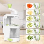 가정용 무 수동식 나선형 야채 커터 주방용품 분쇄기 애호박 슬라이서 강판 - 이미지 2