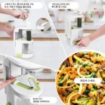 가정용 무 수동식 나선형 야채 커터 주방용품 분쇄기 애호박 슬라이서 강판 - 이미지 3