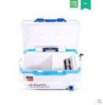 화시 트롤리 낚시 박스 2018 32L 트롤리 박스 두껍고 초경량 다기능 바퀴 달린 낚시 의자 - 이미지 5