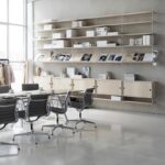 스웨덴 스트링 벽걸이 선반 나무 선반 한 단어 보드 파티션 레이어 벽걸이 책장 거실 수납