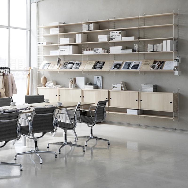 main_578095721094_0-1 스웨덴 스트링 벽걸이 선반 나무 선반 한 단어 보드 파티션 레이어 벽걸이 책장 거실 수납 - 이미지 1