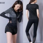 피트니스 재킷 여성 타이트 러닝 트레이닝 요가 수트 속건 스포츠 상의 후드 지퍼 슬림 롱슬리브 - 이미지 4