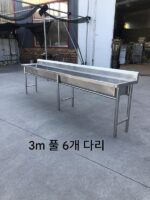 주문 제작 두꺼운 304 스테인레스 스틸 롱 풀 싱글 싱크대 세면대 세면대 세면대 학교 유치원 - 이미지 3