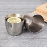 304 두꺼운 스테인리스 스틸 물컵 일체형 브러시드 싱글 레이어 컵 맥주컵 커피컵 콜드 드링크컵 주스컵 - 이미지 4