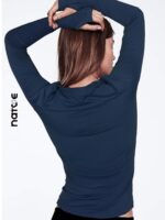 피트니스 티셔츠 여성 속건성 피트니스 의류 여성 요가 속건성 상의 여성 스포츠 상의 속건성 피트니스 긴팔 티셔츠 봄 - 이미지 3