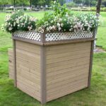 견고한 목재 개집 개집 실내 및 실외 대형, 중형 및 소형견 실외 발코니 공간 활용률 높은 비 및 햇빛 차단 - 이미지 3