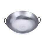 상업용 깨지지 않는 두꺼운 호텔 식당 국수튀김과 요리용 이중 귀 대형 철제 냄비 스테인리스 스틸 오일 배출 랙 - 이미지 5