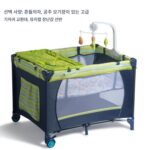 휴대용 아기 침대 다기능 접이식 침대 수출용 아기 놀이 침대