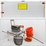 클리어런스 신품 알루미늄 합금 대형 낚시 플랫폼 스테인리스 스틸 초경량 소형 낚시 플랫폼 낚시 상자 낚시 의자 낚시 장비 액세서리 중공 - 이미지 4