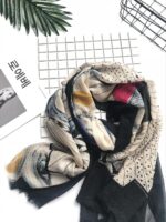 독점 수출 덴마크 디자이너 브랜드 모달 울 블렌드 스카프 특별 클리어런스 세일 - 이미지 3