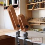 수입 레드 솔리드 우드 핸드스티칭 360도 유니버설 스티칭 클립 가죽 스티칭 클립 유니버설 핸드스티칭 나무 클립