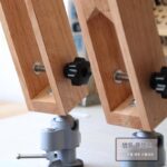 수입 레드 솔리드 우드 핸드스티칭 360도 유니버설 스티칭 클립 가죽 스티칭 클립 유니버설 핸드스티칭 나무 클립 - 이미지 3