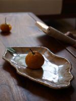 새로운 중국 스타일 모델 룸 장식 트레이 나무 화석 말린 과일 접시 입구 열쇠 보관 홈 간단한 커피 테이블 접시