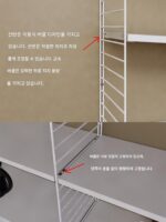 스페이스 스토리지 마스터 노르딕 수납 선반 솔리드 우드 선반 벽걸이 책꽂이 벽걸이 와비사비 스타일 소형 아파트 - 이미지 3