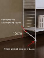 스페이스 스토리지 마스터 노르딕 수납 선반 솔리드 우드 선반 벽걸이 책꽂이 벽걸이 와비사비 스타일 소형 아파트 - 이미지 5