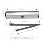 실내 전기 도어 클로저 자동 도어 오프너 수평 장착 곡선 암 유형 90도 평면 개방 원격 제어 유도 접근 제어 자동 도어 - 이미지 4