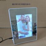 메이크업 매직 미러 테이블 개인화 선물 크리에이티브 스튜디오 사진 프레임 사진 맞춤 제작 LED 직사각형 테이블 램프 - 이미지 3