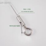 Lanmeng 304 스틸 와이어 로프 조명 걸이 코드 램프 걸이 라인 안전 구리 후크 걸이 그림 라인 걸이 그림 후크 걸이 그림 장치 - 이미지 4