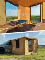 젠슨 아웃도어 카 사이드 텐트 RV 사이드 텐트 선쉐이드 캐노피 사이드 텐트 카 선 프로텍션 레인 오프로드 차량 셀프 드라이빙 - 이미지 4