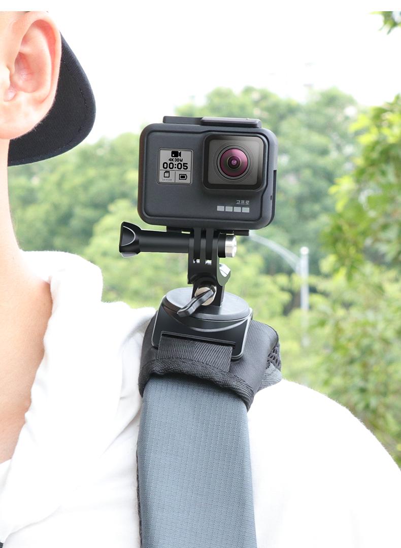 main_597375366685_0-1 Dog7 카메라 백팩 클립 Xiaoyi 4K DJI 액션 카메라 Hero11/9/8/360도 고정 클립 액세서리 - 이미지 1