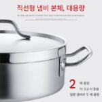 가정용 스테인리스 스틸 핫팟 냄비 유도 쿠커 범용 두꺼운 합성 바닥 수프 냄비 쇠고기 핫팟 레스토랑 사이드 스토브 샤부샤부 - 이미지 3