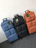 옥스포드 천 초경량 트롤리 케이스 20인치 유니버셜 휠 캔버스 여행 가방 24 탑승 여행 비밀번호 여행 가방 28 - 이미지 5