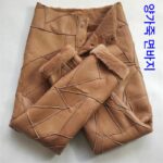 양가죽 바지 남성용 모피 코튼 바지 중년 및 노인 정품 가죽 두꺼운 울 안감 여성용 하이웨이스트 양털 가죽 바지 - 이미지 2