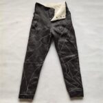 양가죽 바지 남성용 모피 코튼 바지 중년 및 노인 정품 가죽 두꺼운 울 안감 여성용 하이웨이스트 양털 가죽 바지 - 이미지 3